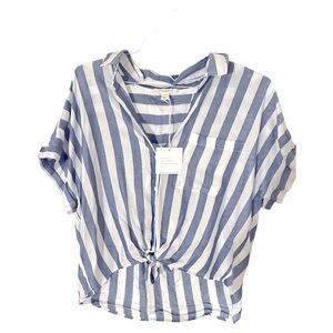 Loose fit NWT striped blouse sz L